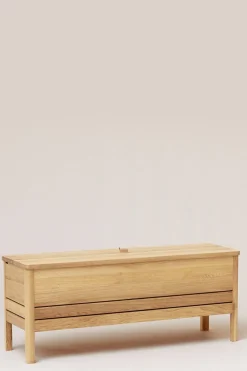 Benk - A Line Storage Bench 111 Hvitoljet Eik
