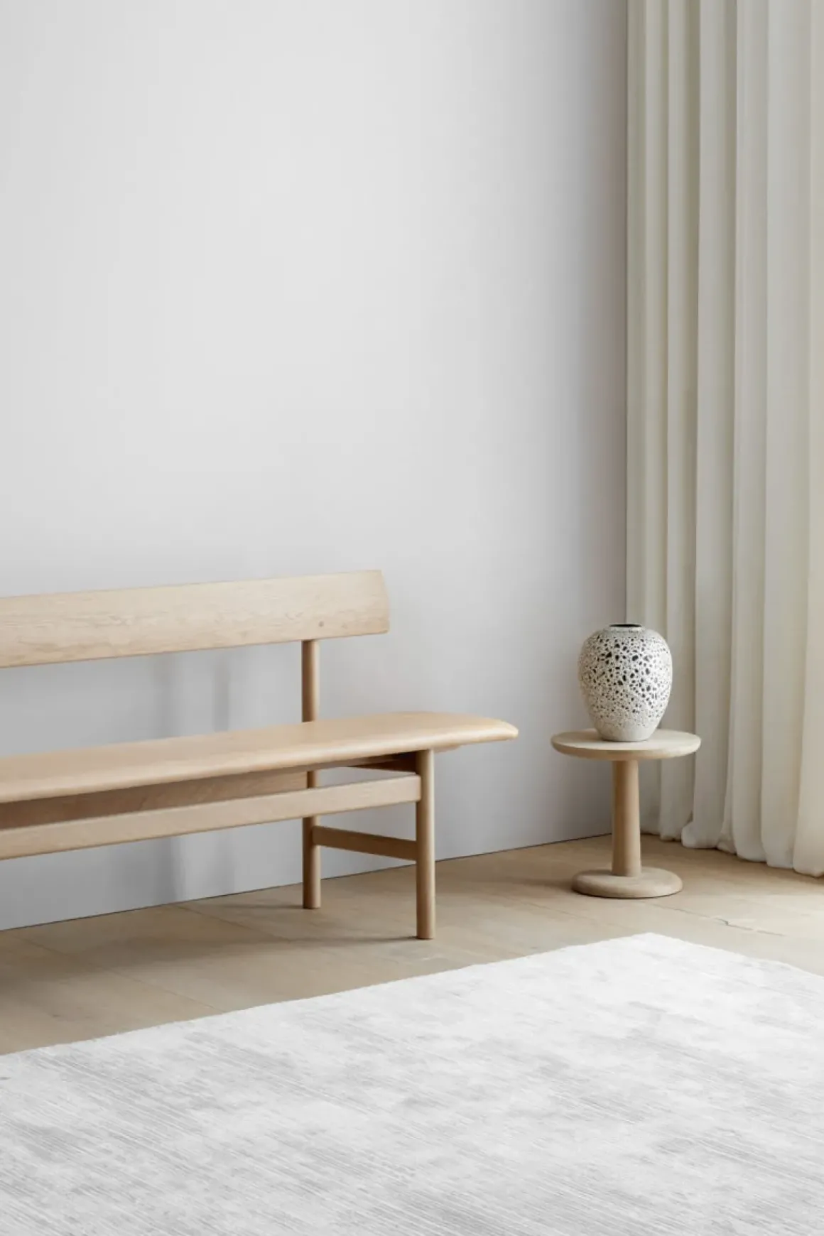 Benk - BM Bench 3171 Eik Såpe / Omni Cognac 307
