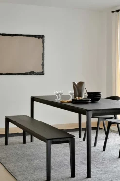 Benk - Bok Oak 126cm Black