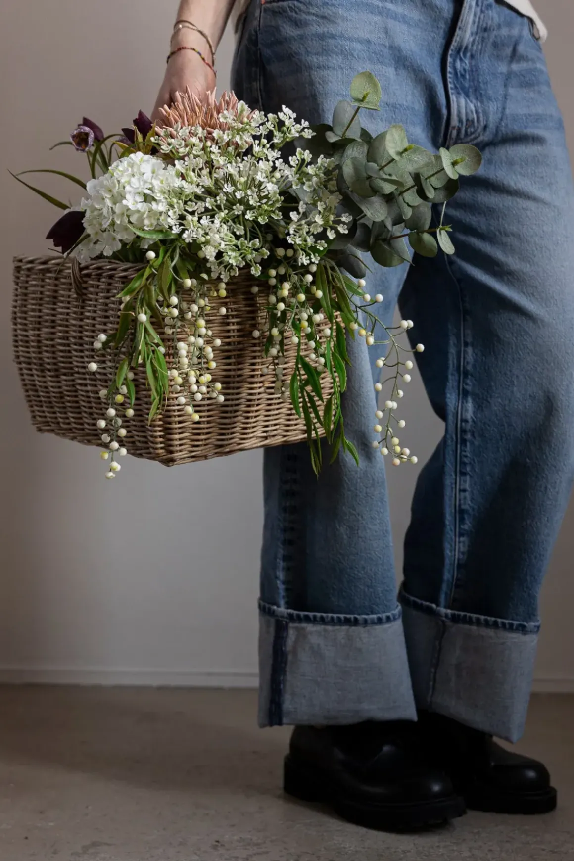 Blomst - Lavendel H70cm Hvit