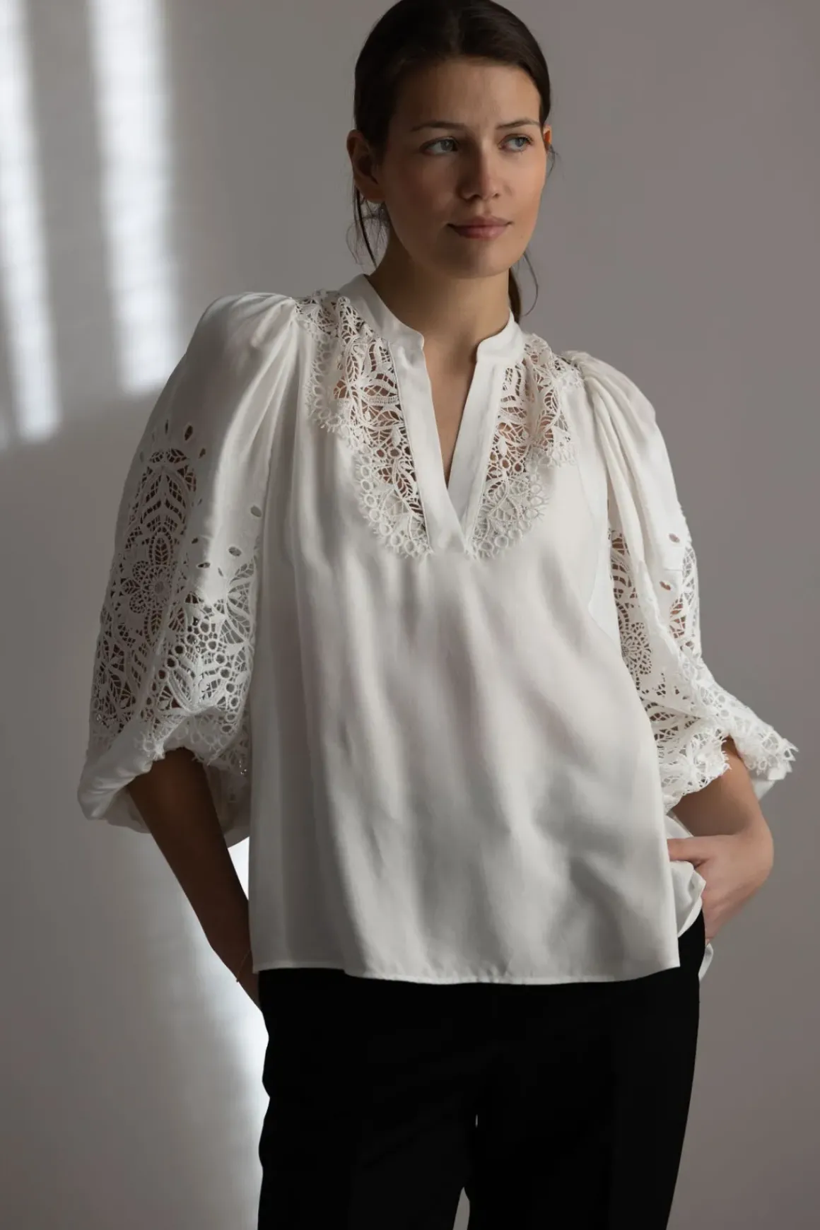 Bluse - Bell Blanc