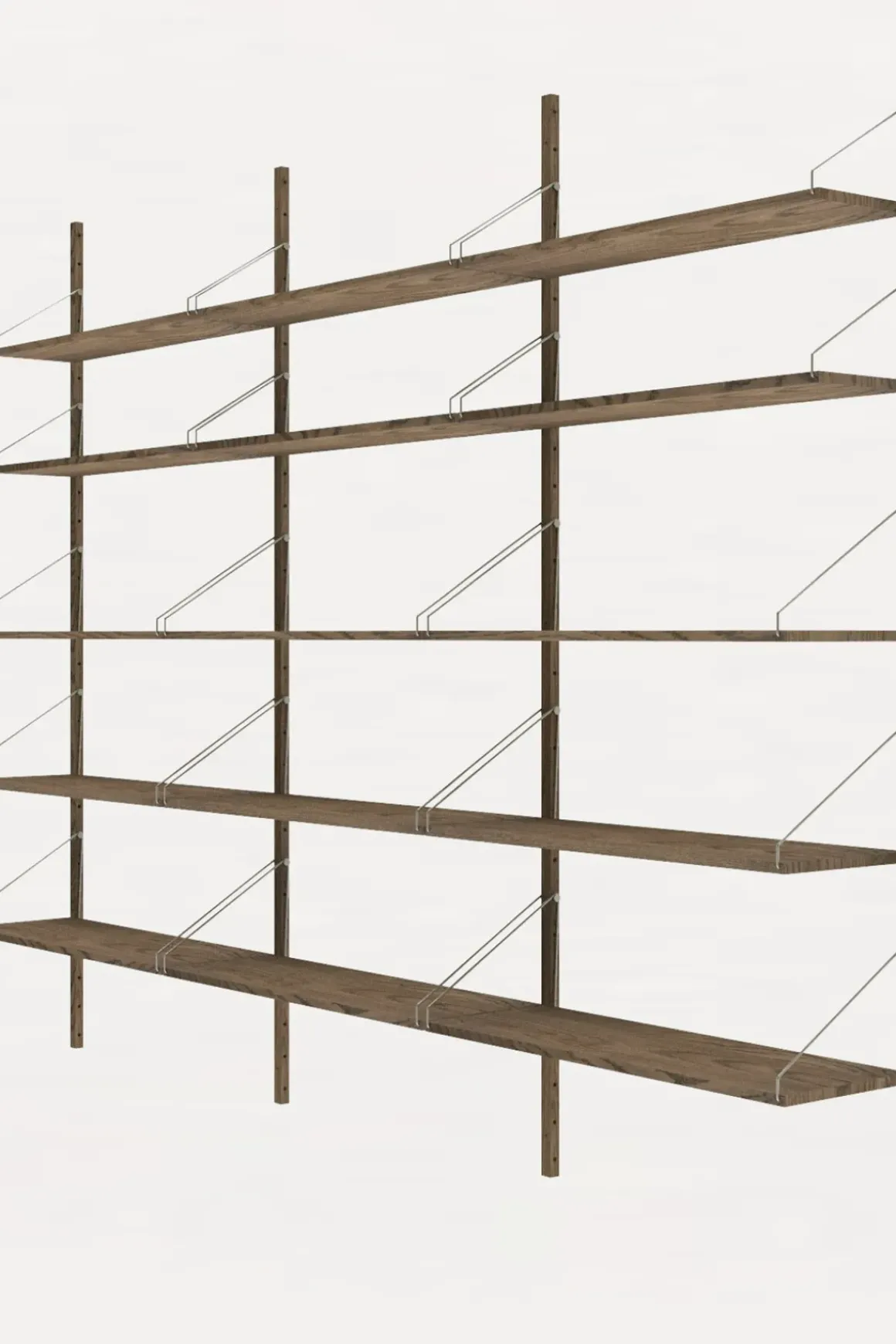 Bokhylle - Library Dark Oak H1852 Triple Set