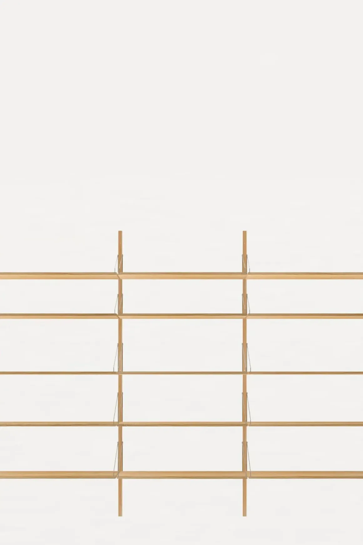 Bokhylle - Library Natural Oak H1852 Triple Set
