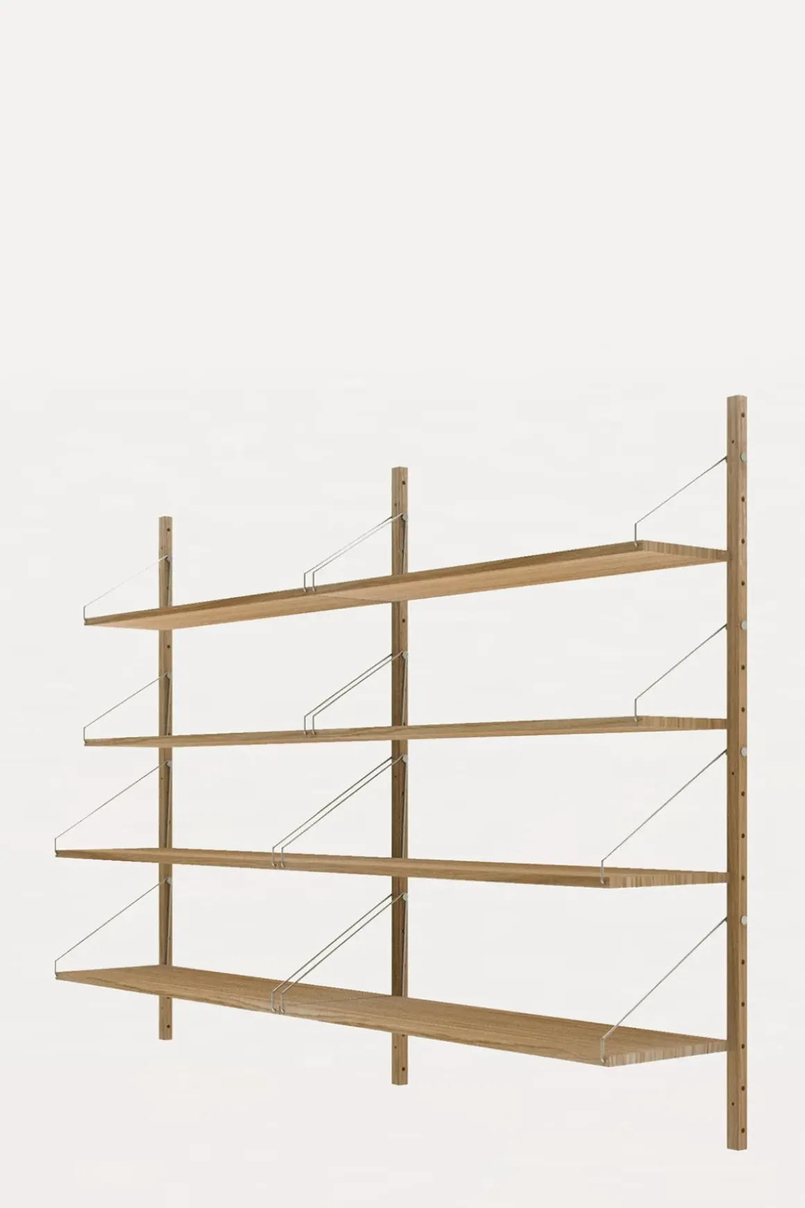 Bokhylle - Library Natural Oak H1148 Double