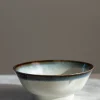 Bolle - Japansk Keramikk Dia21xH8,5cm Hvit M/Blå Kant