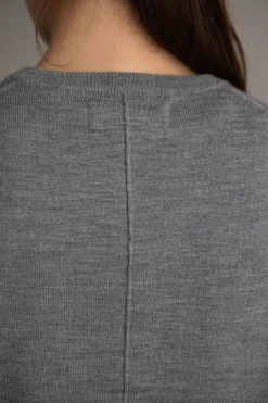Cardigan - Classic Merino Cardigan Gray Melange