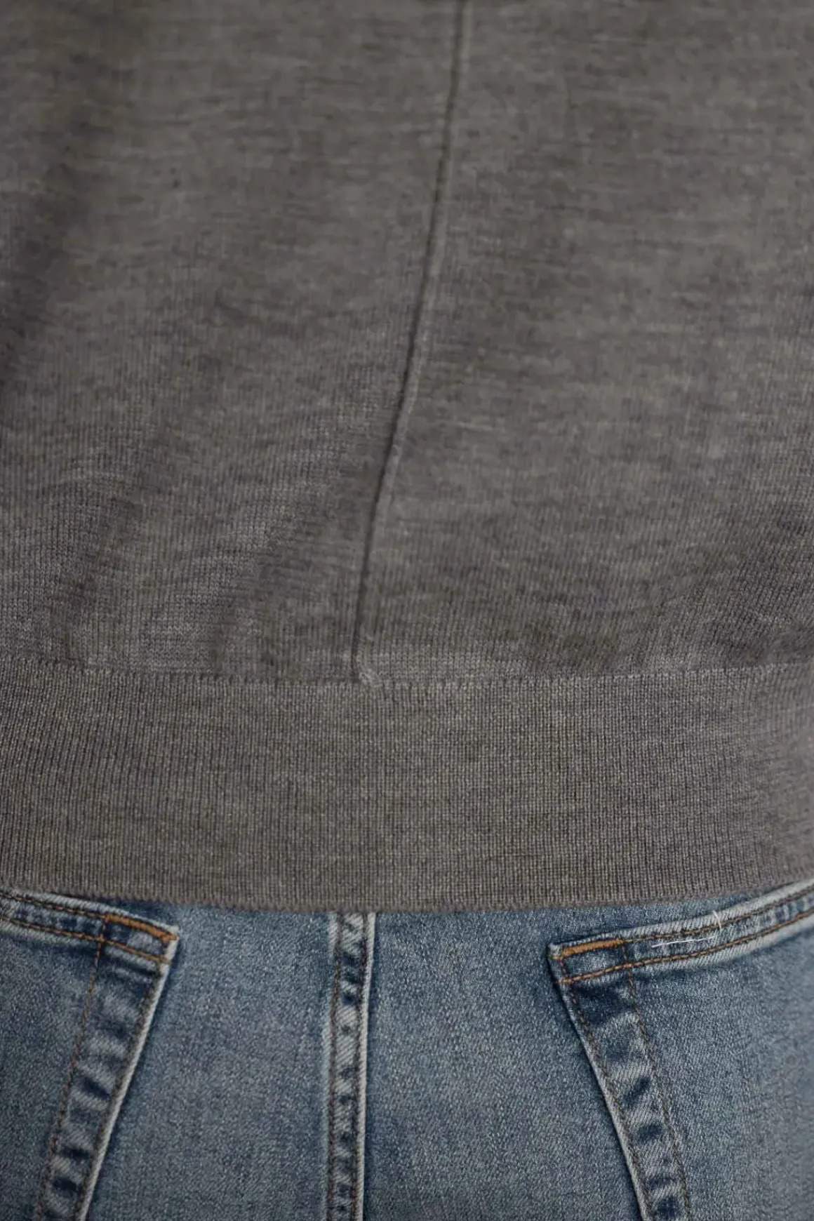 Cardigan - Classic Merino Cardigan Gray Melange