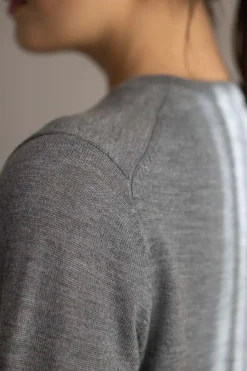 Cardigan - Classic Merino Cardigan Gray Melange