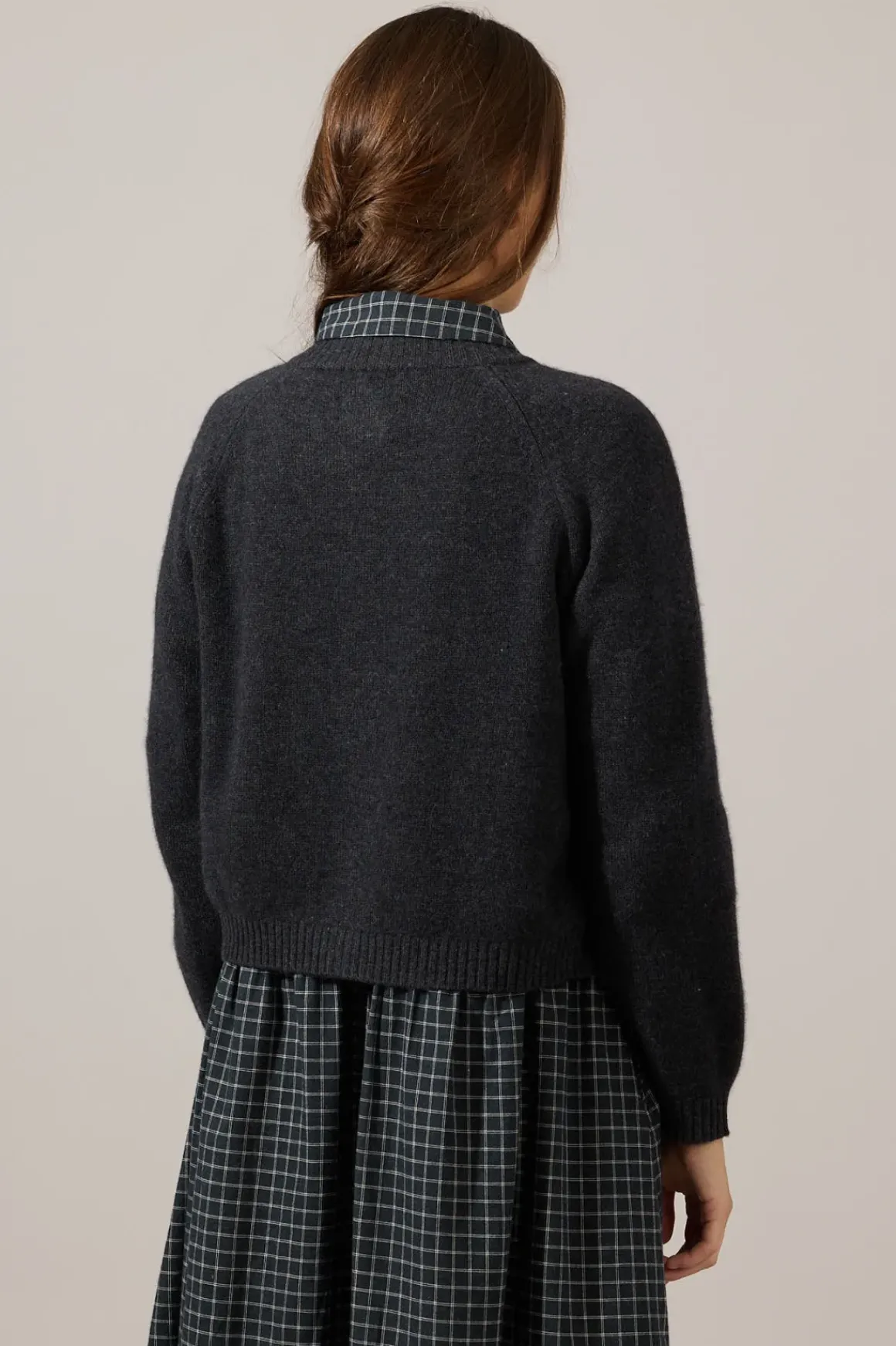 Cardigan - Raglan Charcoal