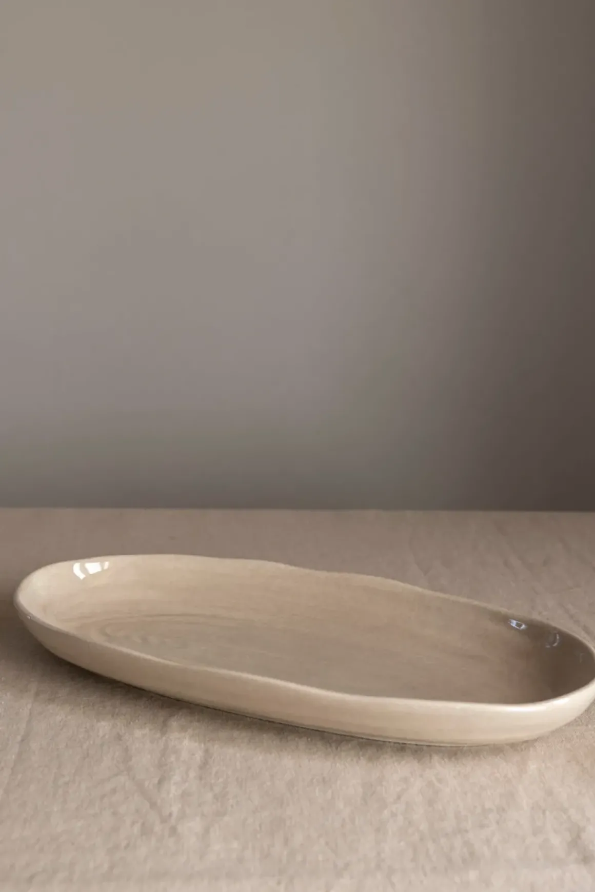 Fat - Capri Oval 17x34cm Havre