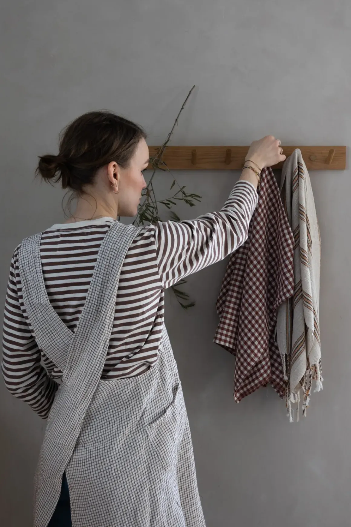 Forkle - Japanese Adult Brown Checks