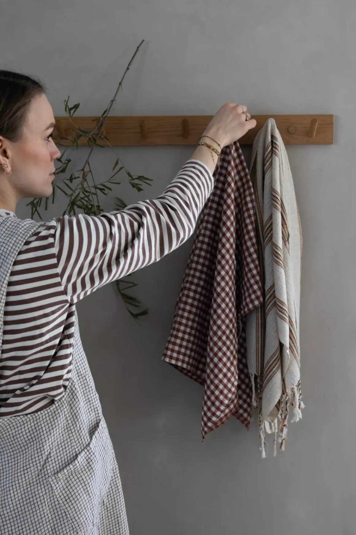 Forkle - Japanese Adult Brown Checks