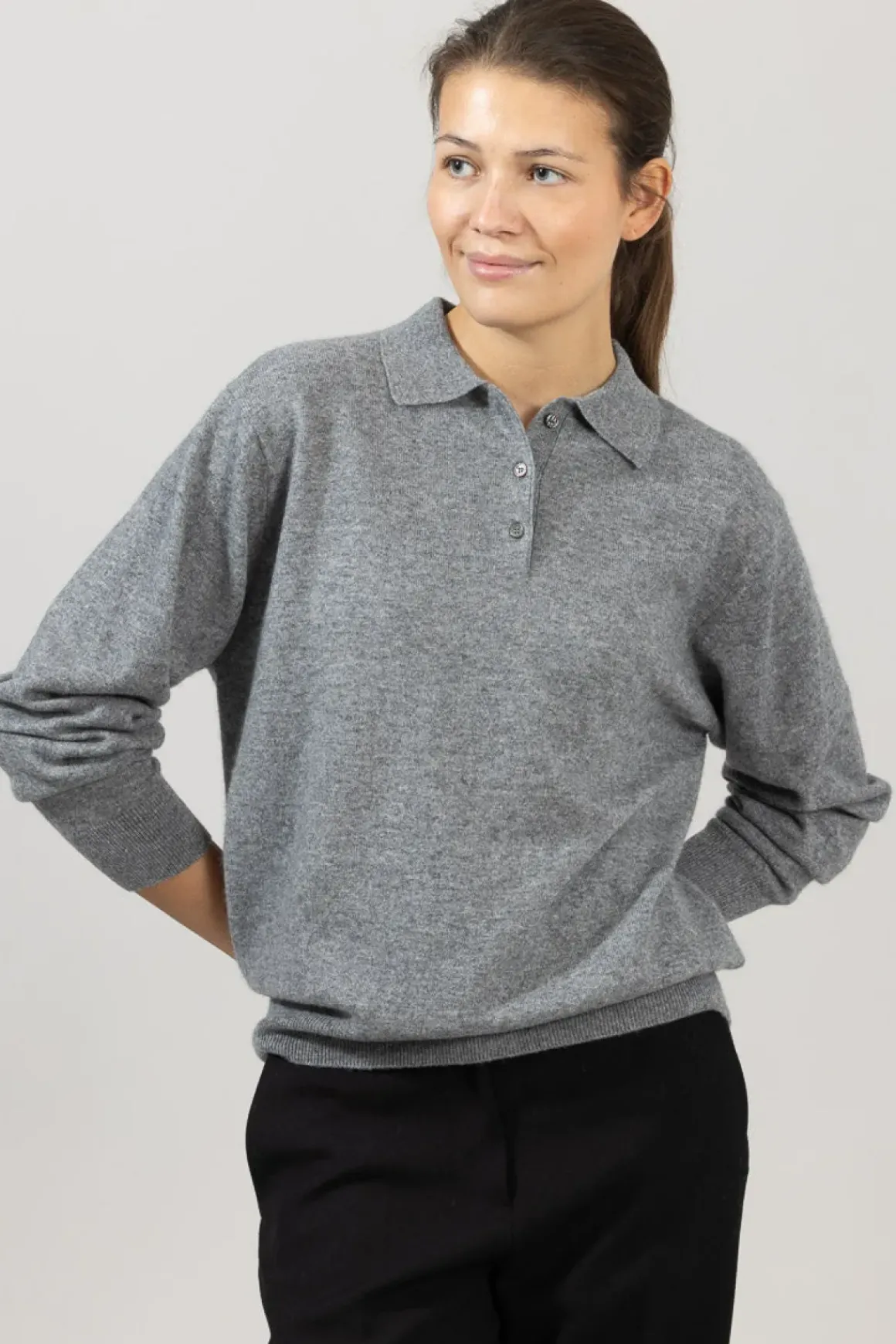 Genser - Estate Pique Grey Melange