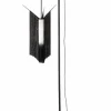 Gulvlampe - Chan 2 Sort/Hvit l50xb40xh200cm