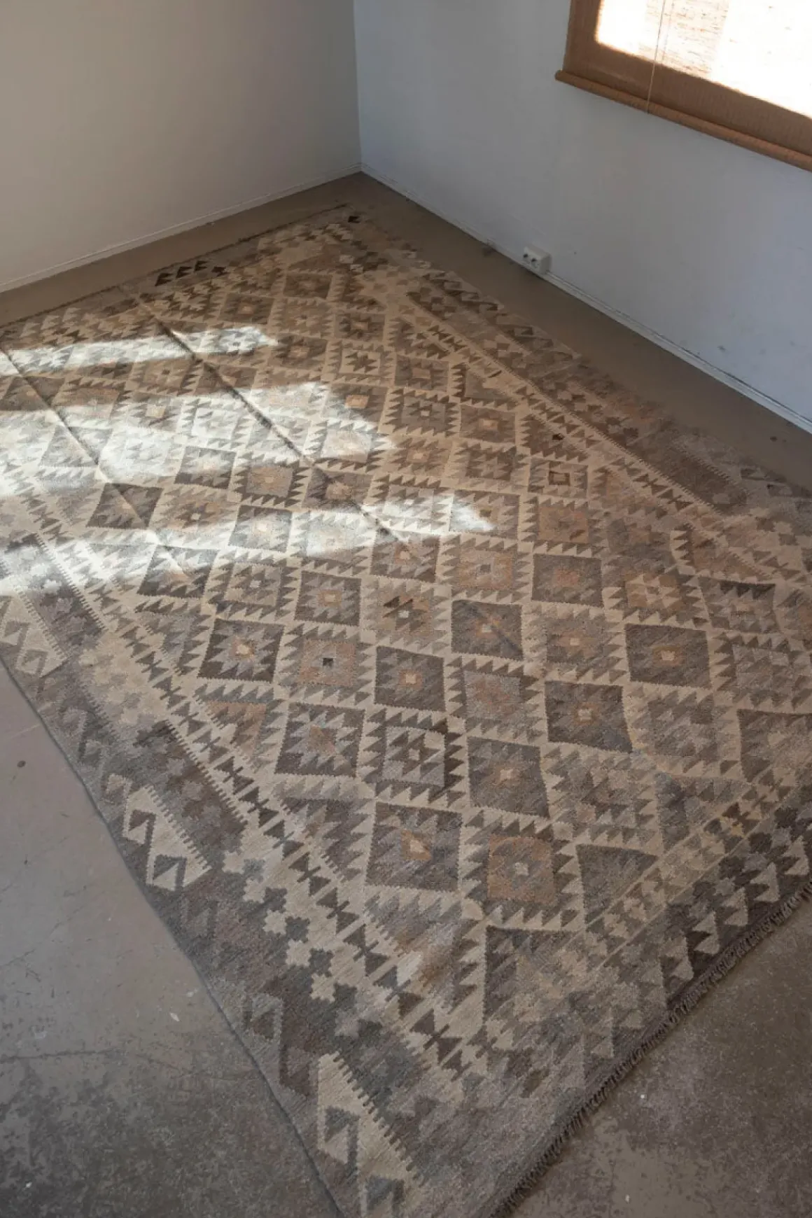 Gulvteppe - Natural Kelim 200x300 Light Grey