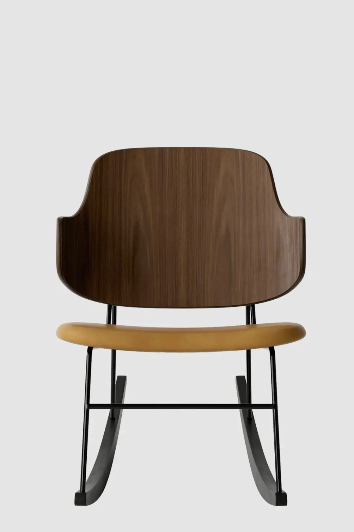 Gyngestol - The Penguin Rocking Chair Dakar 250, Black Steel, Walnut