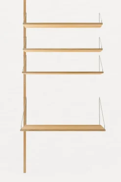 Hylle - Library Natural Oak Desk Add-On H1852