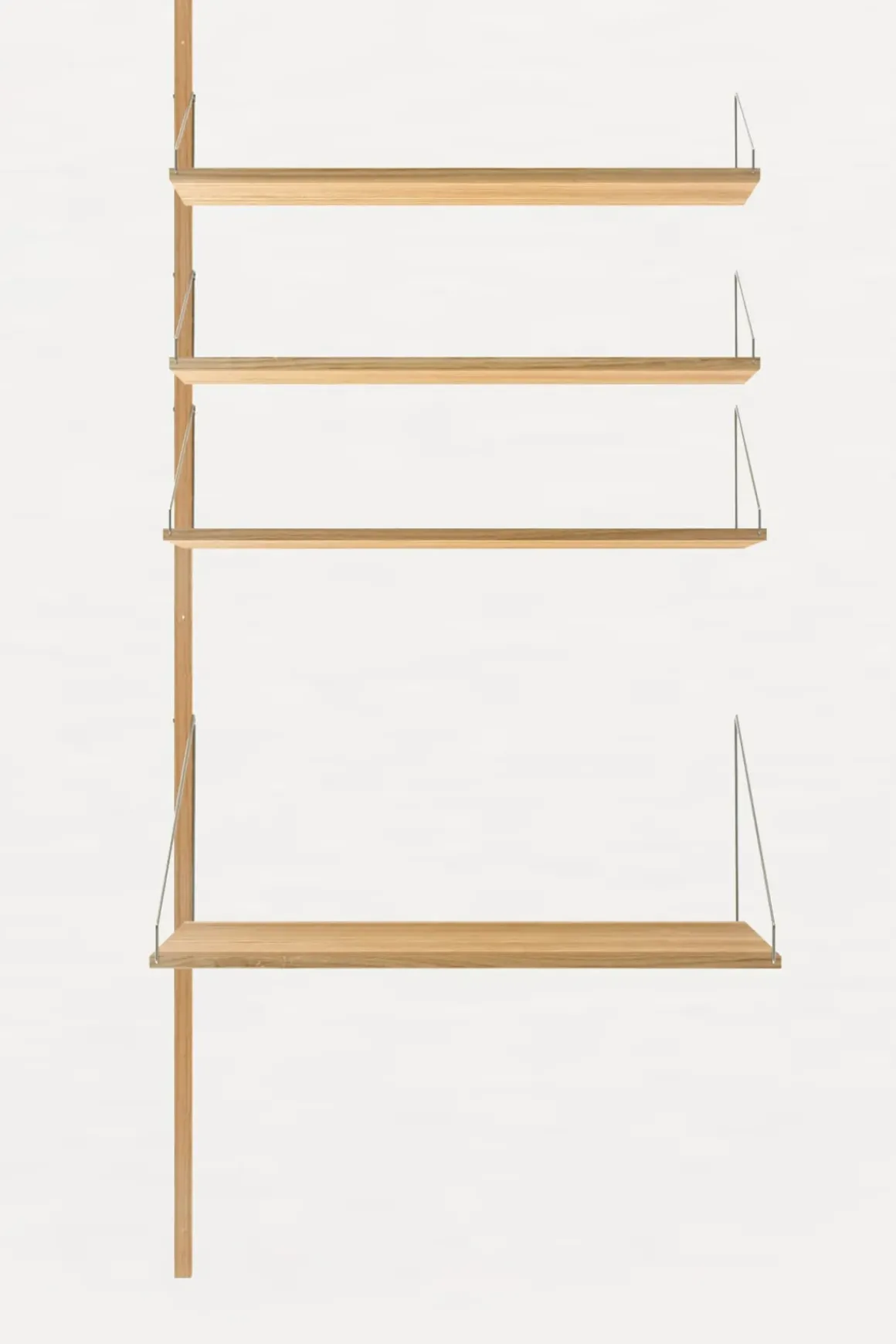 Hylle - Library Natural Oak Desk Add-On H1852