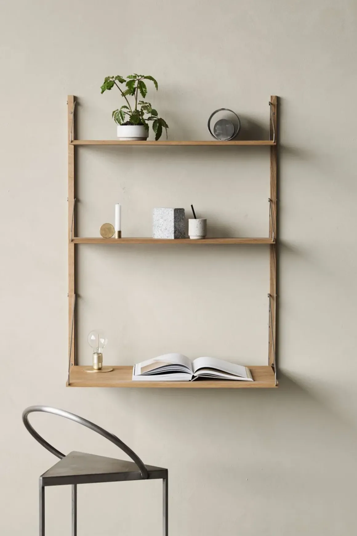 Hylle - Library Natural Oak Desk Section H1148