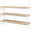 Hylle - Pocket 60x15xh50 Ask/Hvit