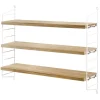 Hylle - Pocket 60x15xh50 Eik/Hvit