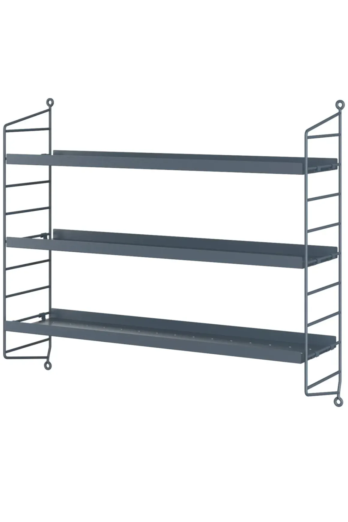 Hylle - Pocket 60x15xh50 Metall Sergelgrå
