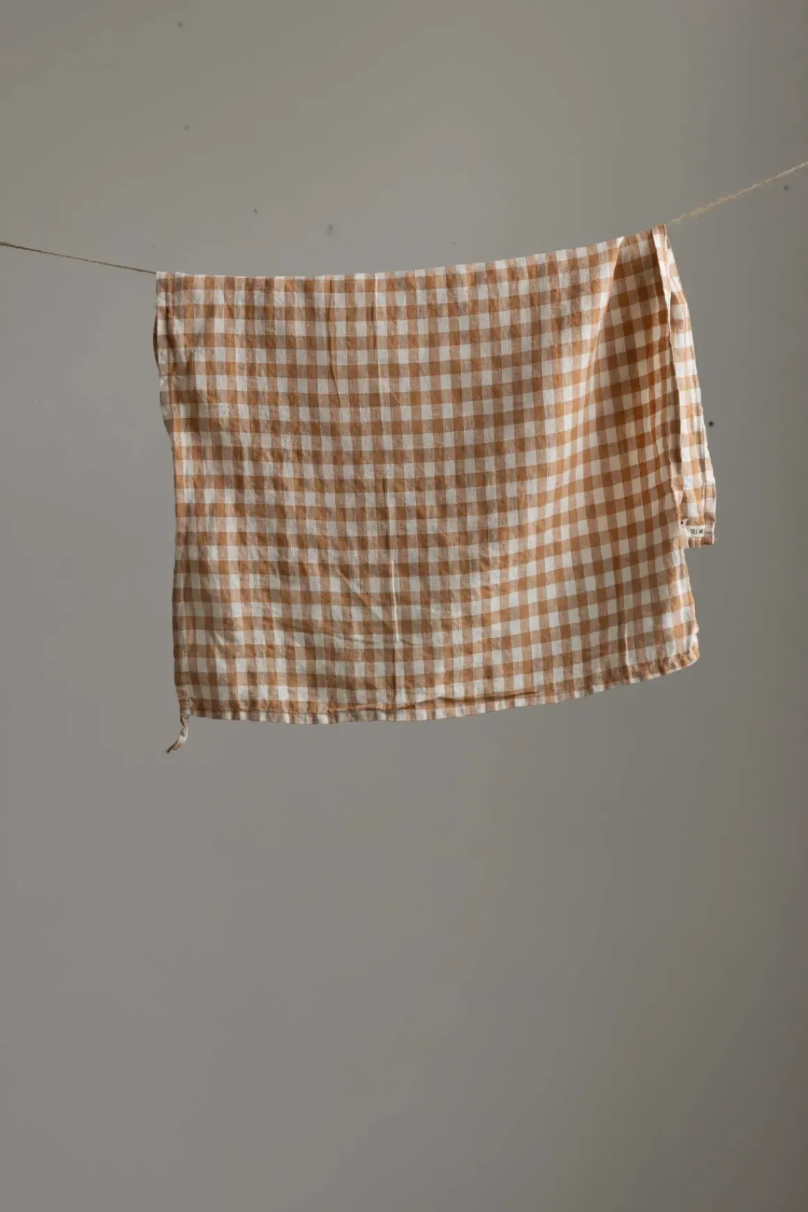 Kjøkkenhåndkle - 50x70cm Lin Gingham Biscuit