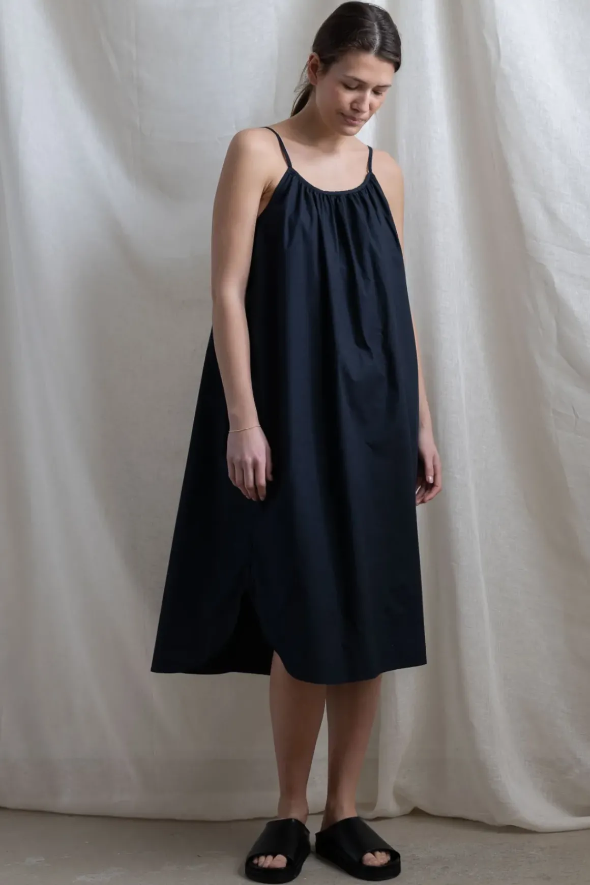 Kjole - Strap Dress Black Navy