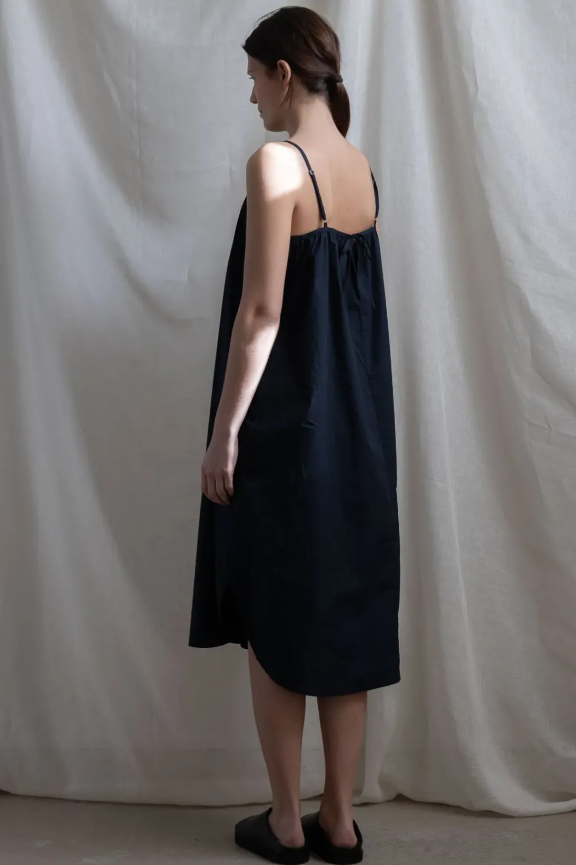 Kjole - Strap Dress Black Navy