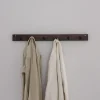 Knaggrekke - 6 knagger 80cm Brun/Sort