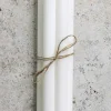 Kronelys - h27cm Hvit