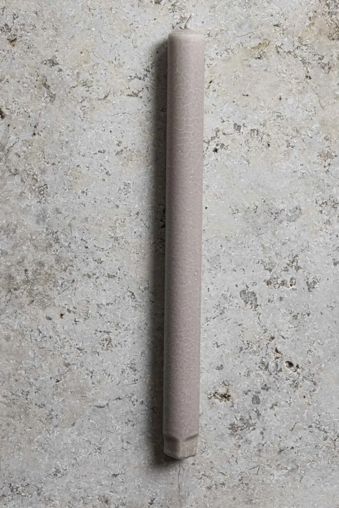Kronelys - H27cm Latte
