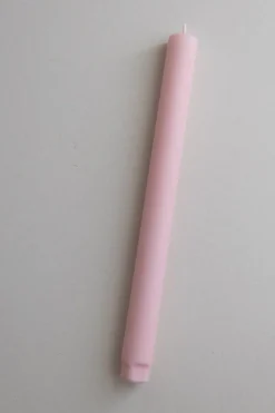 Kronelys - H27cm Rosa