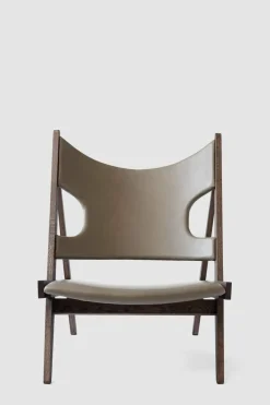 Lenestol - Knitting Lounge Chair, Dark Stained Oak, Dakar 0311