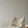 Lenestol - Knitting Lounge Chair, Natural Oak, Sheepskin Natur