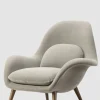 Lenestol - Swoon 1770 Grand Mohair 9103 Røkt Eik