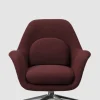 Lenestol - Swoon Lounge Petit 1776 Carlotto 500 Swivel Krom