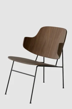 Lenestol - The Penguin Lounge Black Steel, Walnut