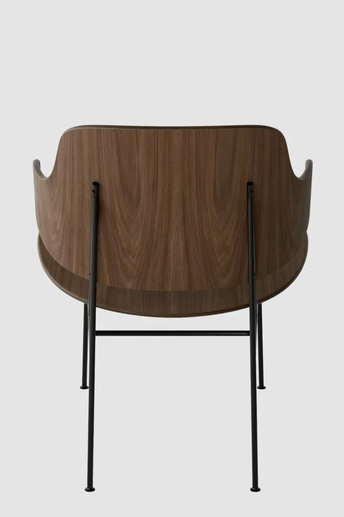 Lenestol - The Penguin Lounge Black Steel, Walnut