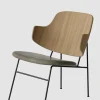 Lenestol - The Penguin Lounge 329 Dakar, Black Steel, Natural Oak