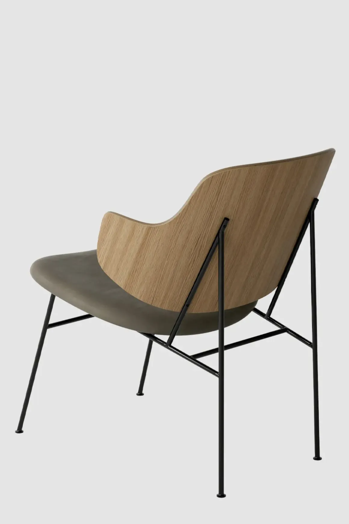Lenestol - The Penguin Lounge 329 Dakar, Black Steel, Natural Oak