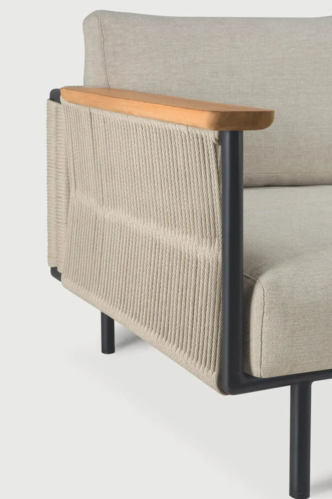 Loungestol - Corbey Sort/Oyster