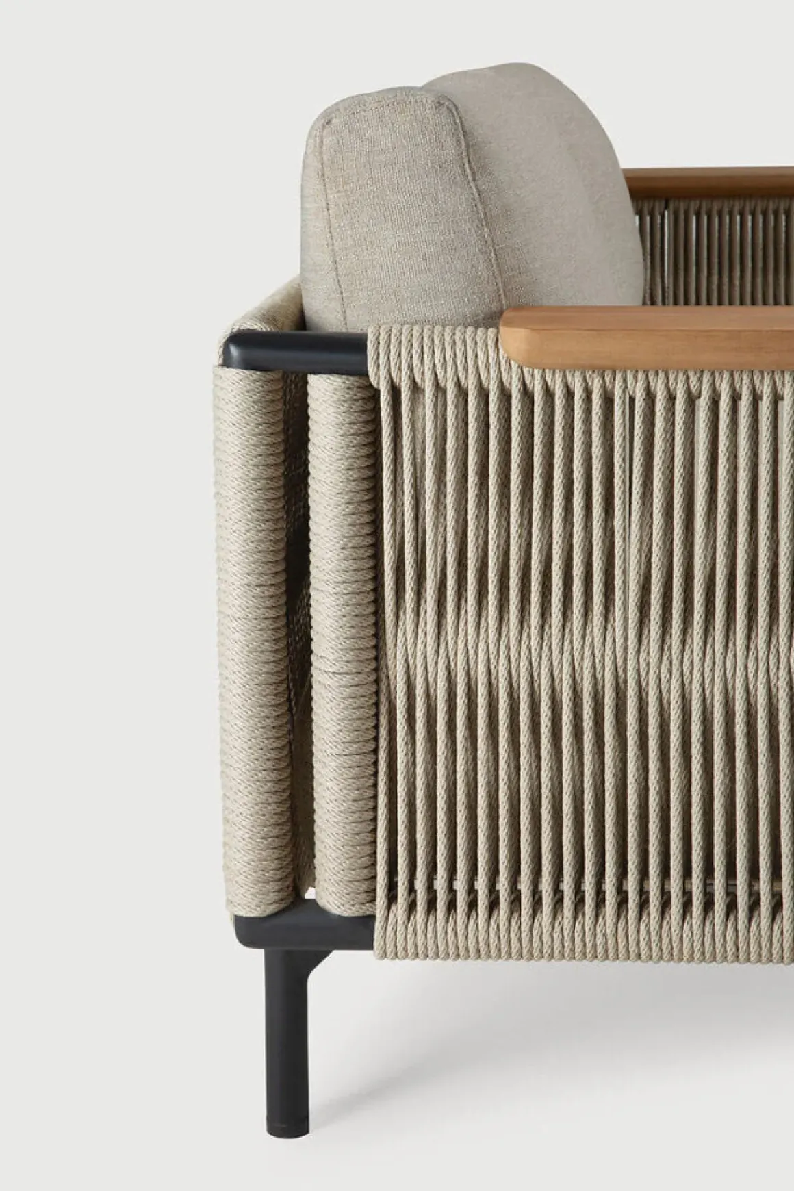 Loungestol - Corbey Sort/Oyster