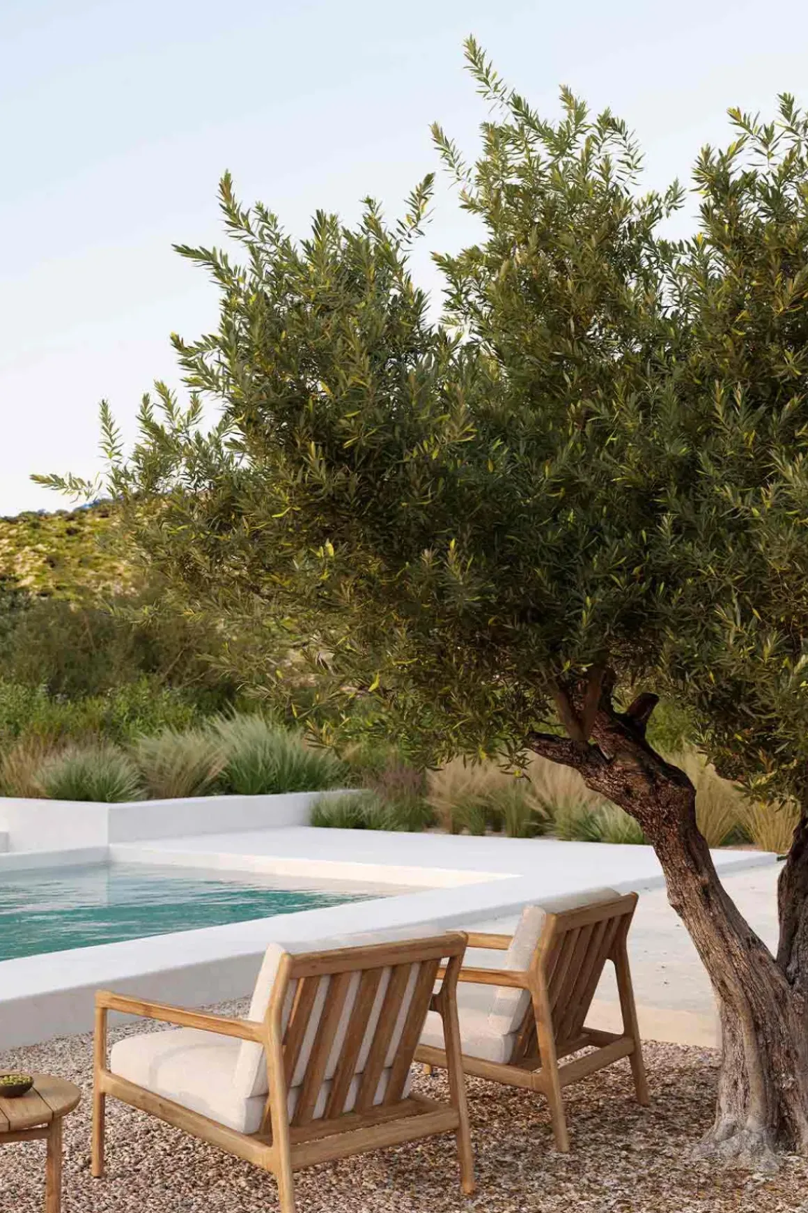 Loungestol - Jack Outdoor Lounge Off-White Teak