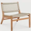 Loungestol - Jack Woven Teak/Beige