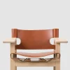 Loungestol - Spanish Chair 2226 Såpet Eik/Cognac Lær