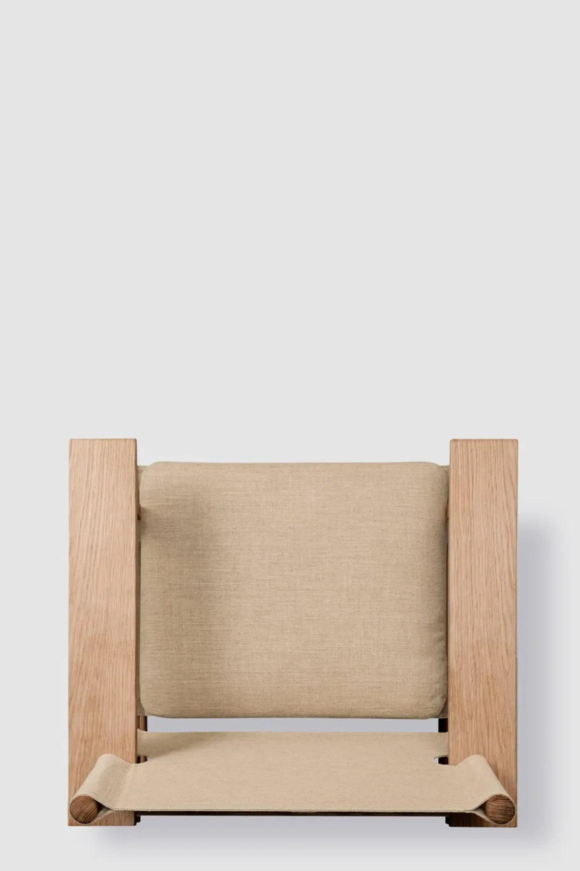 Loungestol - The Canvas Chair 2031 Eik Lys Oljet/Naturfarget Canvas Inkl. Pute