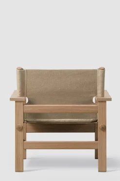 Loungestol - The Canvas Chair Lys Oljet Eik / Naturfarget Canvas