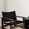 Loungestol - The Canvas Chair 2031 Røkt Eik / Sort Canvas