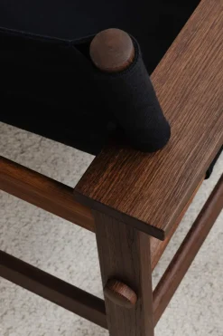 Loungestol - The Canvas Chair 2031 Røkt Eik / Sort Canvas